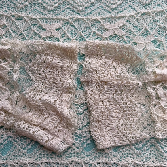 Kimchi Blue Lace Blouse - Cream Size M Boho Cottagecore Festival Feminine - Picture 8 of 13